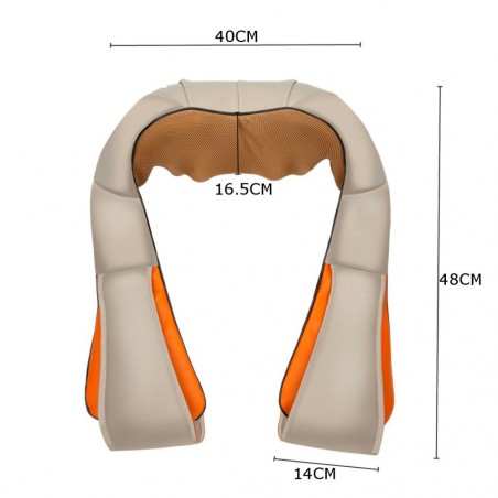 Masseur de Cou Pétrissage Fonction Thermique Douleurs Cervicales et Lombaires