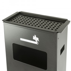 Cendrier en fer Iron Grey 830.B 33x18x70cm avec poubelle 2