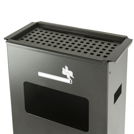 Cendrier en fer Iron Grey 830.B 33x18x70cm avec poubelle