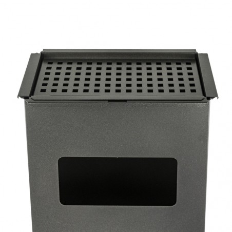 Cendrier en fer Iron Grey 830.B 33x18x70cm avec poubelle