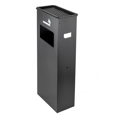 Cendrier en fer Iron Grey 830.B 33x18x70cm avec poubelle