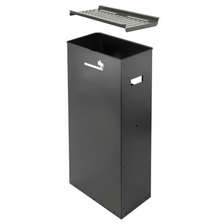 Cendrier vertical en fer ARTIGIAN FERRO 830.A 33x18x70cm