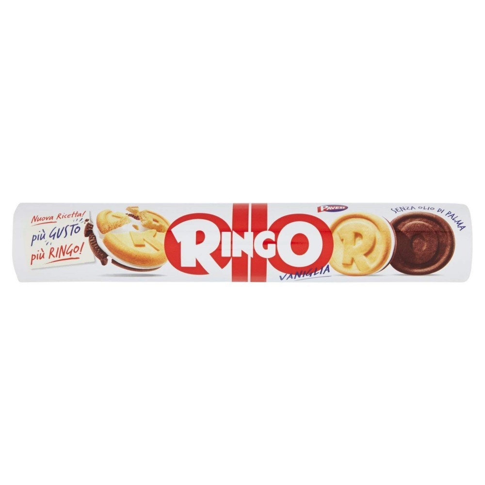 3 paquets de biscuits à la vanille Ringo 12 pièces 165 g de Pavesi