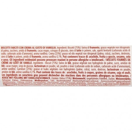 Pack de 9 paquets de biscuits à la vanille Ringo 12 pièces 165 g de Pavesi