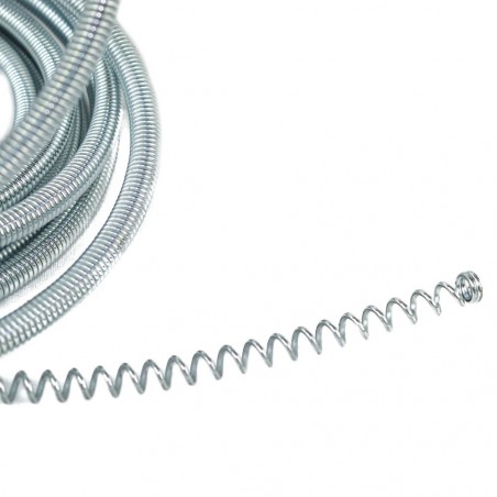 272095 Déboucheur à manivelle 9 mm x 5 m poignée rotative et spirale