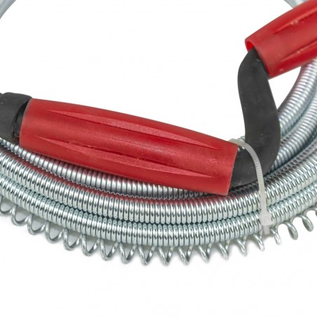 272095 Déboucheur à manivelle 9 mm x 5 m poignée rotative et spirale