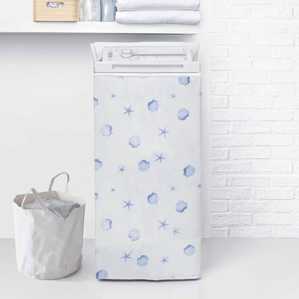 028360 Housse blanche à motifs à fermeture zip...