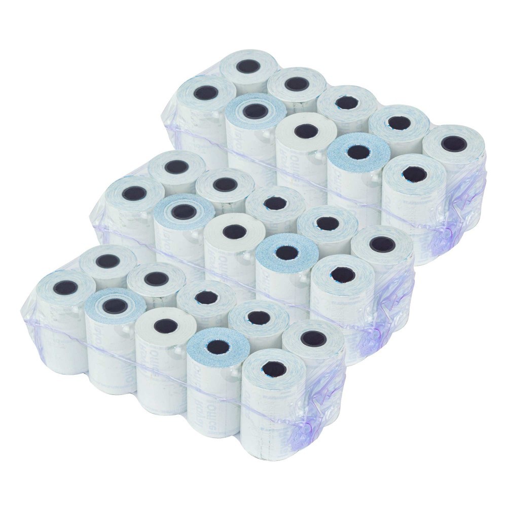 Pack 30 rouleaux papier thermique ONE OFFICE pour POS 57mmx20mt tube 12mm 55gr