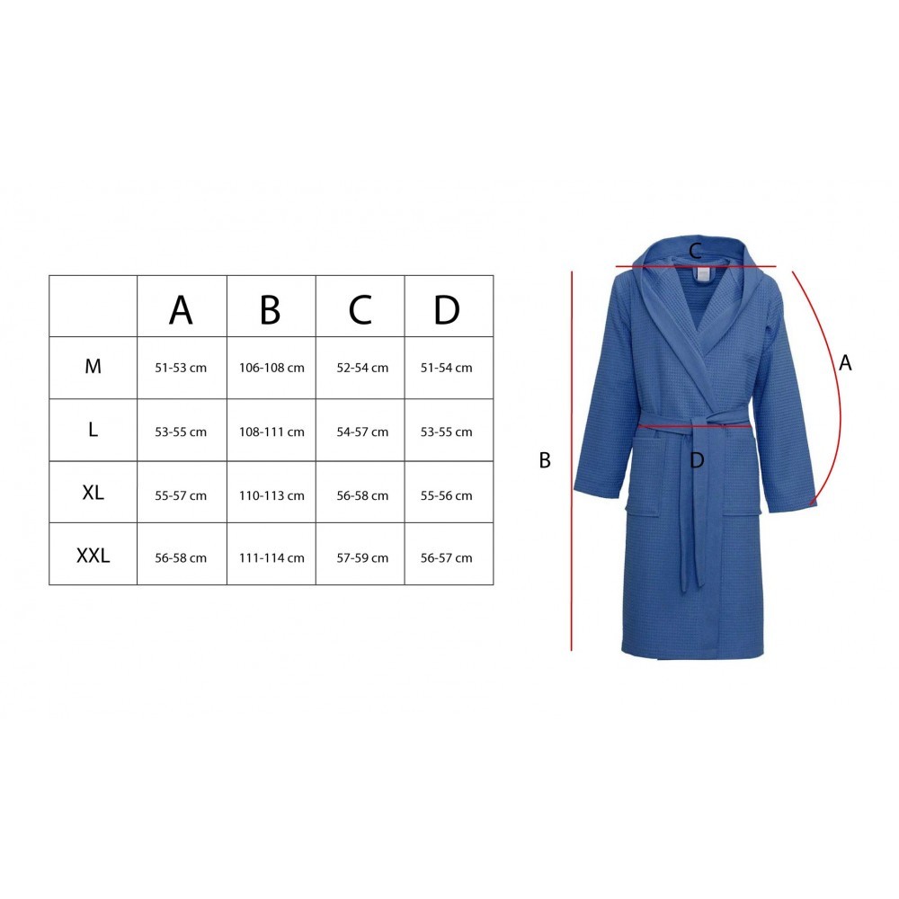 3911062 Peignoir Notte di luna UNISEX 100%...