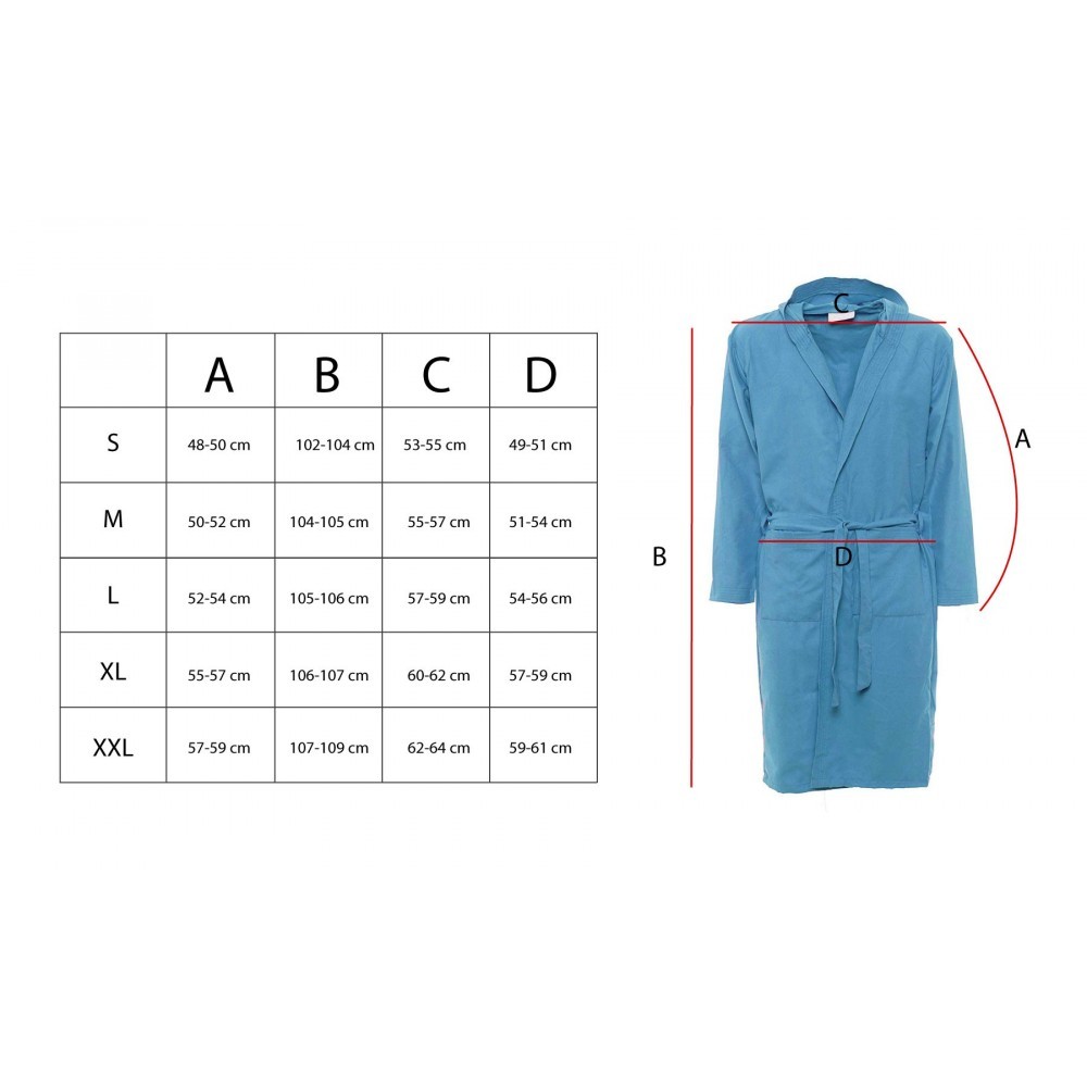 270635 Peignoir en microfibre brodé Notte di...