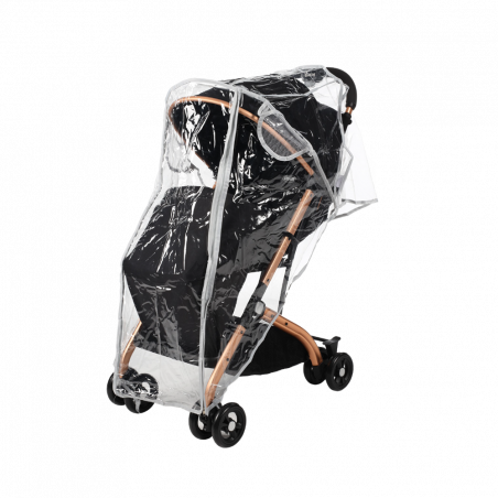 B30409-BK Poussette bébé pliante BLACK NUNU 'BUGSY avec housse de pluie