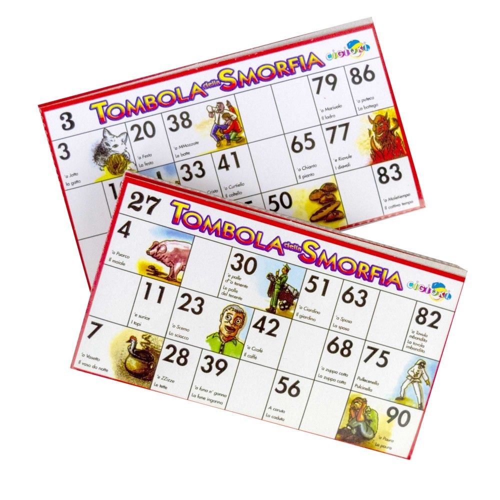 221439 Tombola napolitaine 48 cartes Panier en...