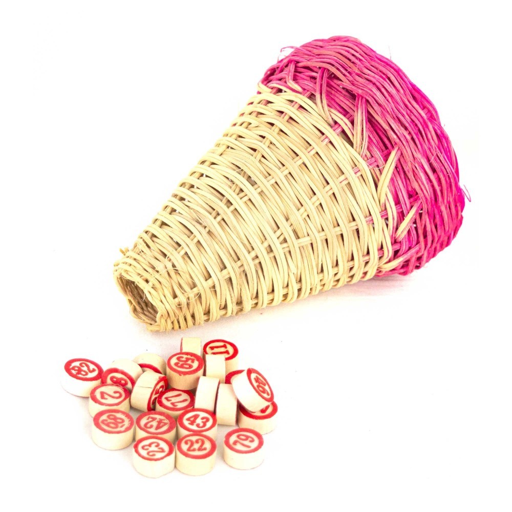 221439 Tombola napolitaine 48 cartes Panier en...