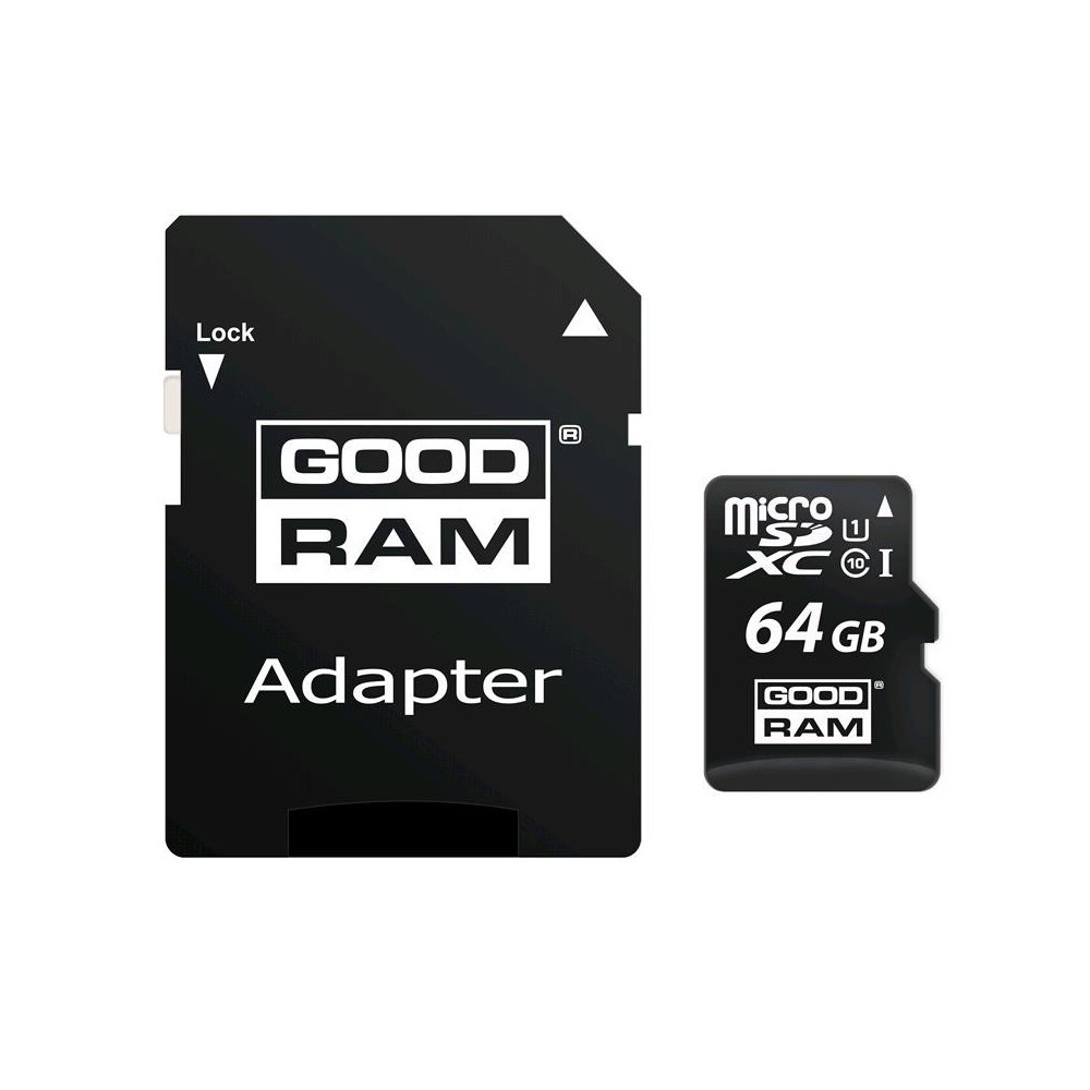 Carte mémoire GOOD RAM microsd 64GB adaptateur...