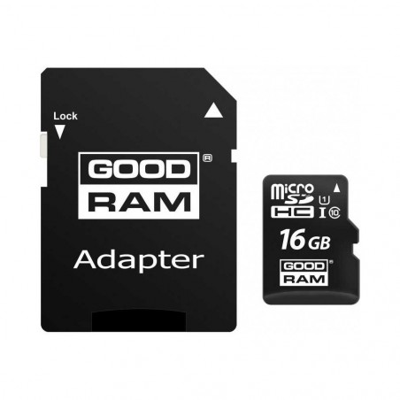 Carte mémoire GOOD RAM microsd 16GB adaptateur SD Clase 10 100MB/S
