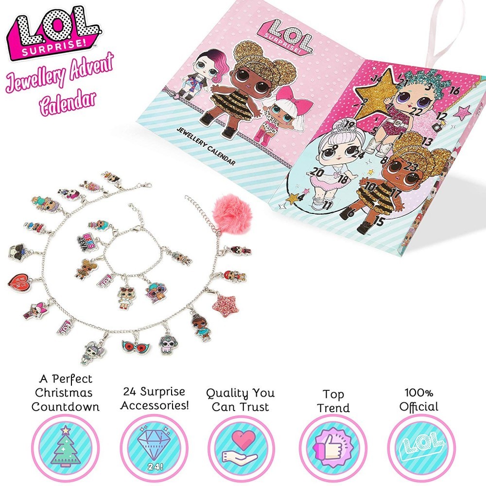 Calendrier de l'Avent LOL 2019 avec 24 bijoux...