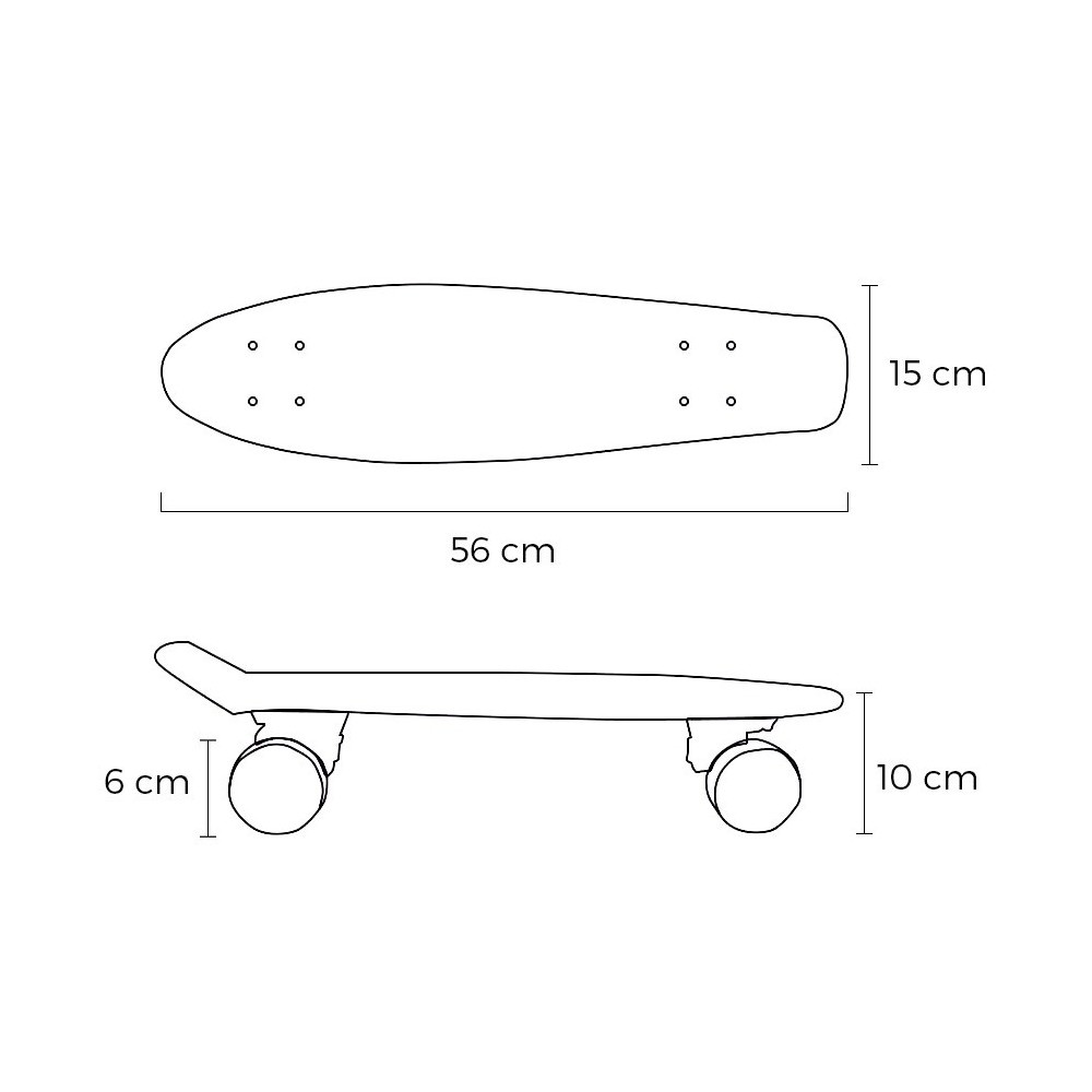 Mini skateboard Cruiser Skate'n Go - Planche de...