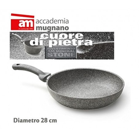 Sauteuse- Poéle diam 28 cm en Pierre - Antiadhesive