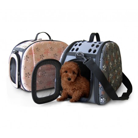 Cage/ Sac de transport avec boucle chiens chats et petits rongeurs 40x28x33 cm