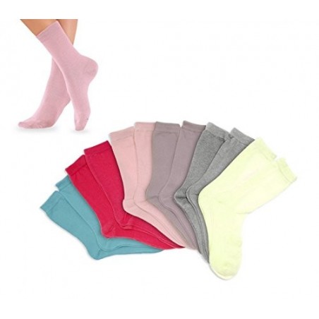 Pack de 3 - 6 à 12 chaussettes courtes coton enfant (FILLE) - taille différentes