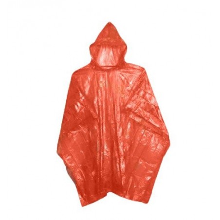 Pack de 3 imperméables jetables à capuche unisexe poncho polyéthylène 747619