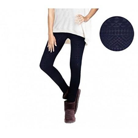 Set de 4 leggings fantasy woman ETHNIQUE effet thermique doublure en peluche