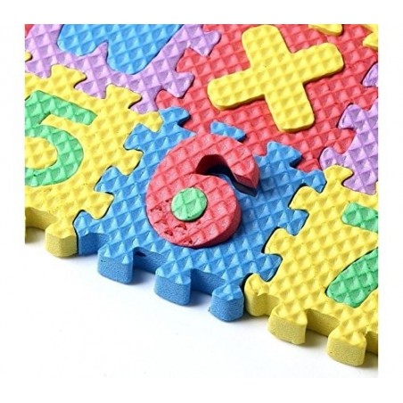 Tapis lettres et chiffres Puzzle 36 pcs - 17 x 17 cm monde de jeux 529052