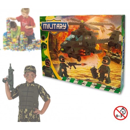 Jeu de construction - ARMEE - 160 piéces à assembler - 371142