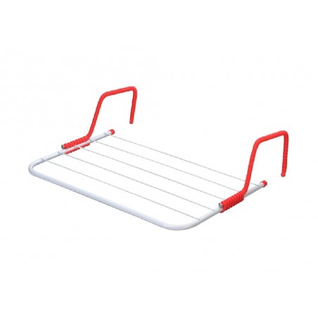 Tendedero 50 x 35 cm con 6 varillas apto para el radiador rejilla tendedero para el secado con ganchos universales - LIFETIME