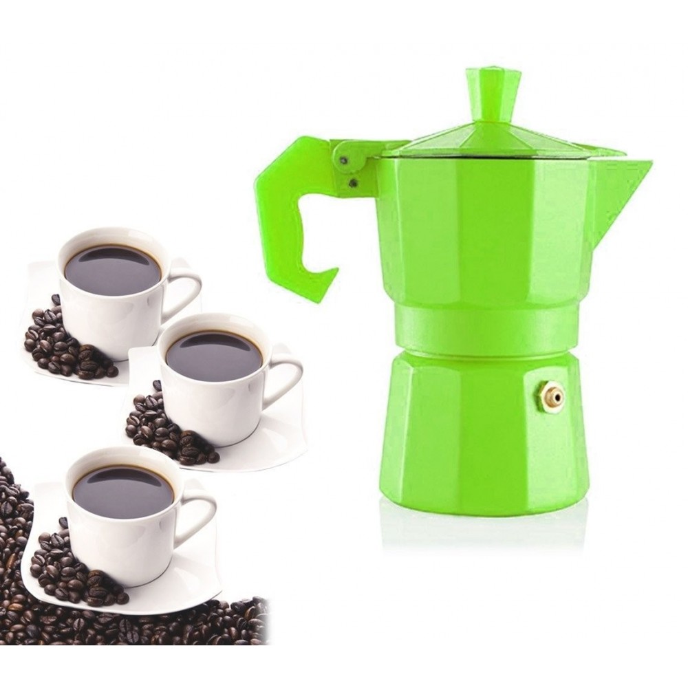 Cafetière italienne pour 3 tasses de café de couleurs FUN - WELKHOME -