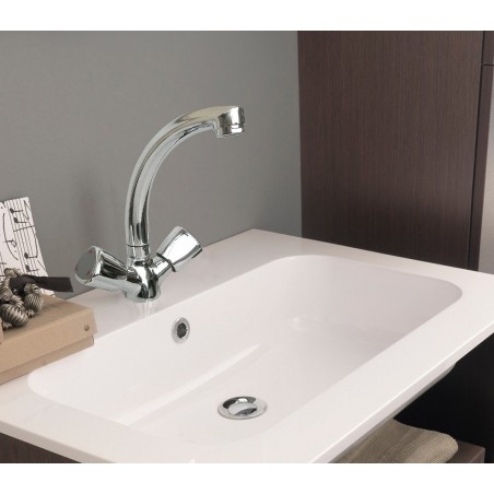 Robinet de cuisine et salle de bain avec double bec (22 cm) 70605