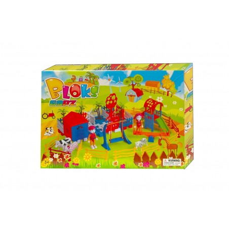 Jeu de construction - Portique bâtiments de ferme 69 pièces à assembler 368920