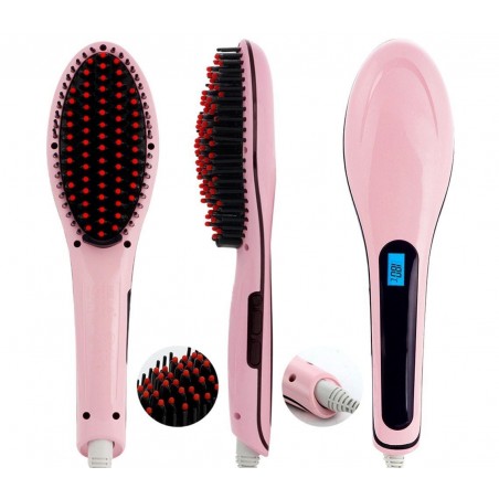 TOURMALINE HQT-906 - Peigne Ionic avec écran LCD en céramique de tourmaline