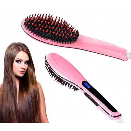 TOURMALINE HQT-906 - Peigne Ionic avec écran LCD en céramique de tourmaline