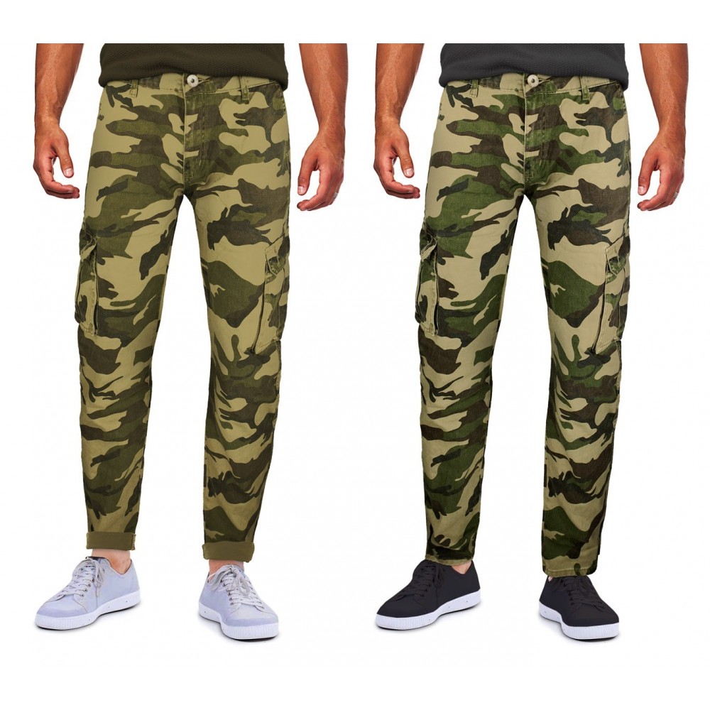 LC-22 Pantalon cargo camouflage NEW BRAMS pour homme REFERENCE poches laterales
