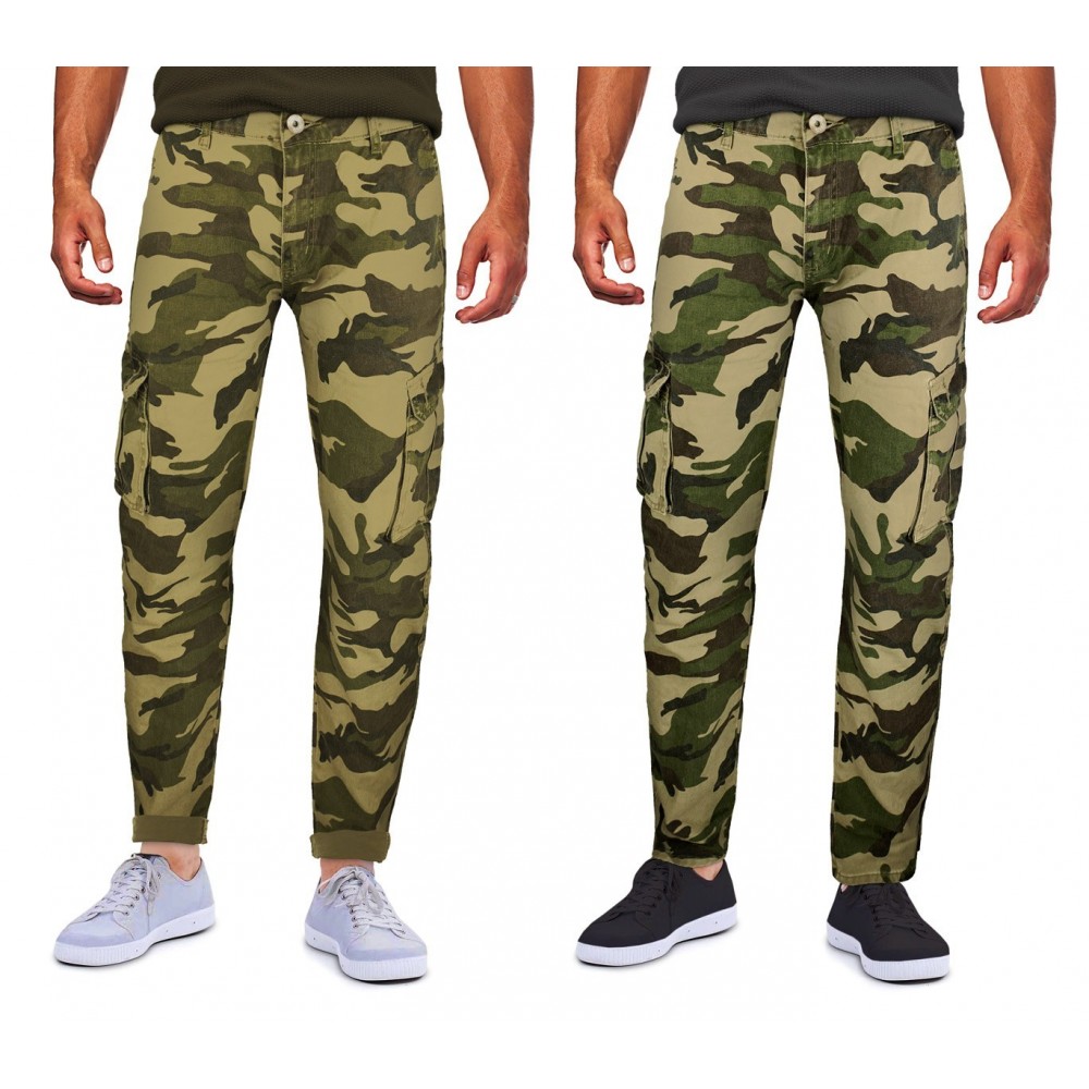 LC-22 Pantalon cargo camouflage NEW BRAMS pour homme REFERENCE poches laterales