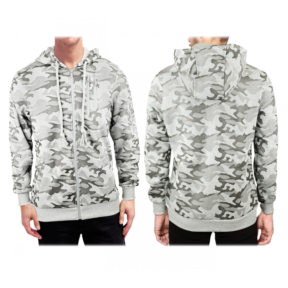 NJ01 Sweat à capuche zippé URBA BOY  pour homme...