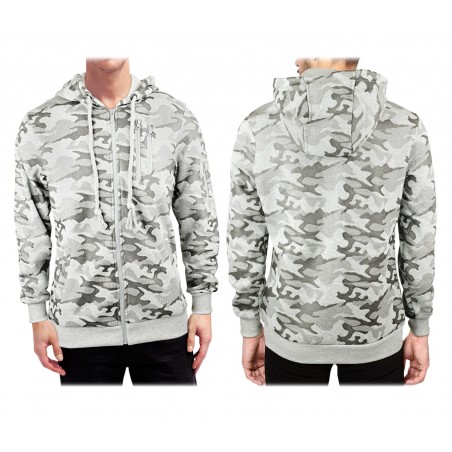 NJ01 Sweat à capuche zippé URBA BOY  pour homme modèle IMPERIAL en 3 couleurs