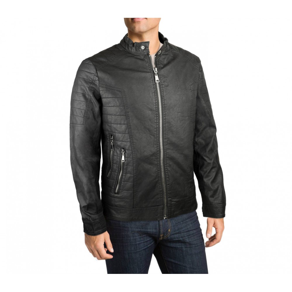 L179 Veste en similicuir pour homme NEW BRAMS...