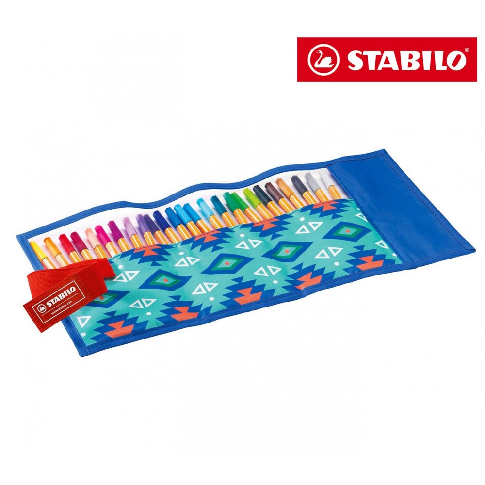 8825-061 Trousse enroulable 25 feutres Stabilo...
