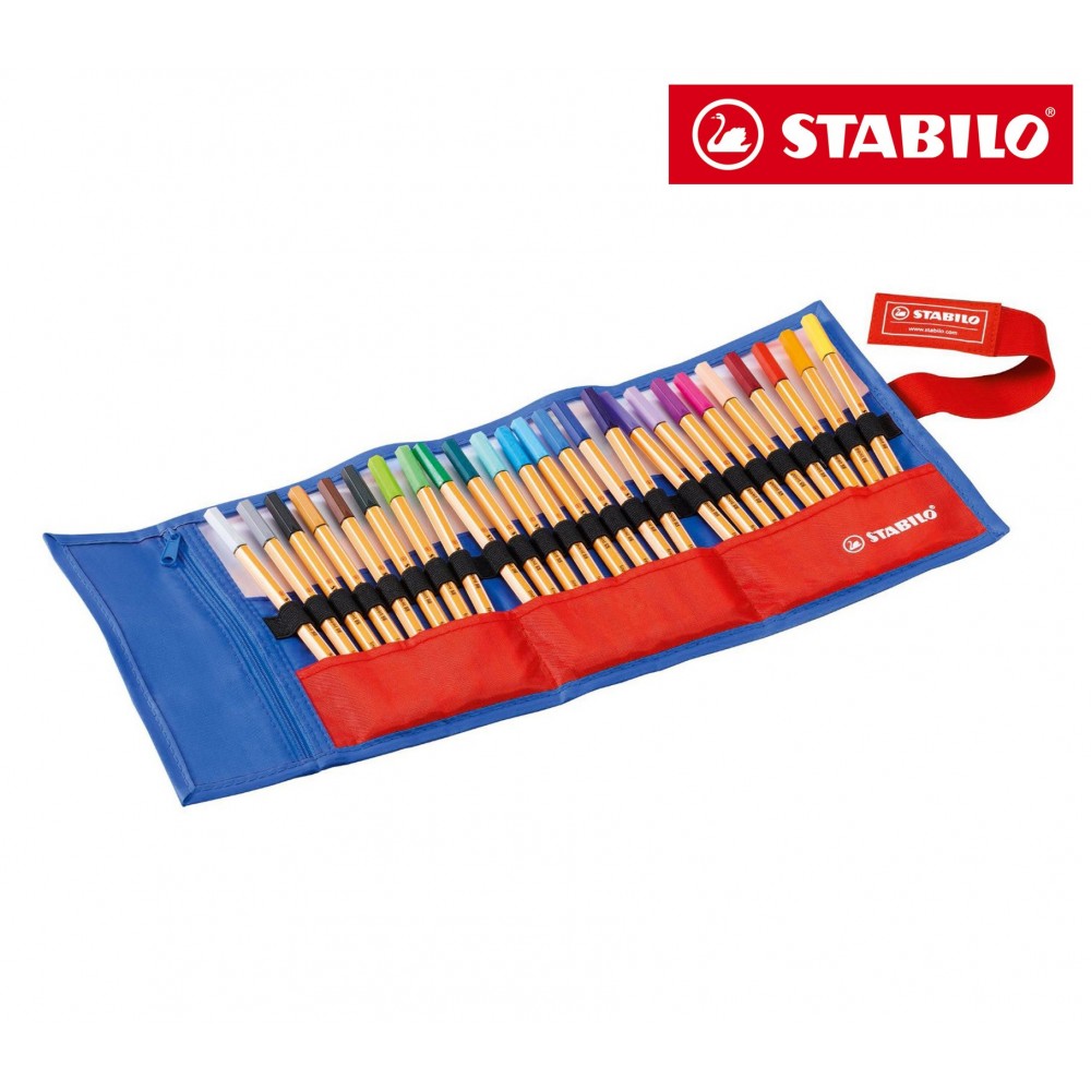 8825-061 Trousse enroulable 25 feutres Stabilo...