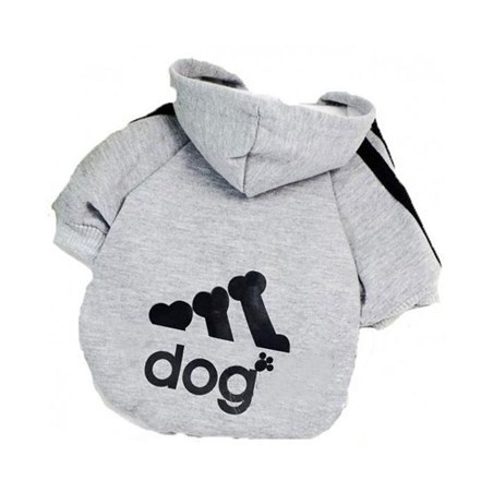 Sweat à capuche sportif pour chiens de petite taille en plusieurs couleurs