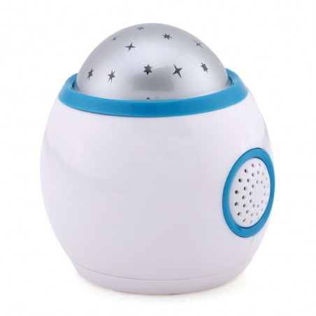 Reloj digital de proyección con pantalla LCD despertador con fecha y temperatura - Proyector de estrellas para la iluminación