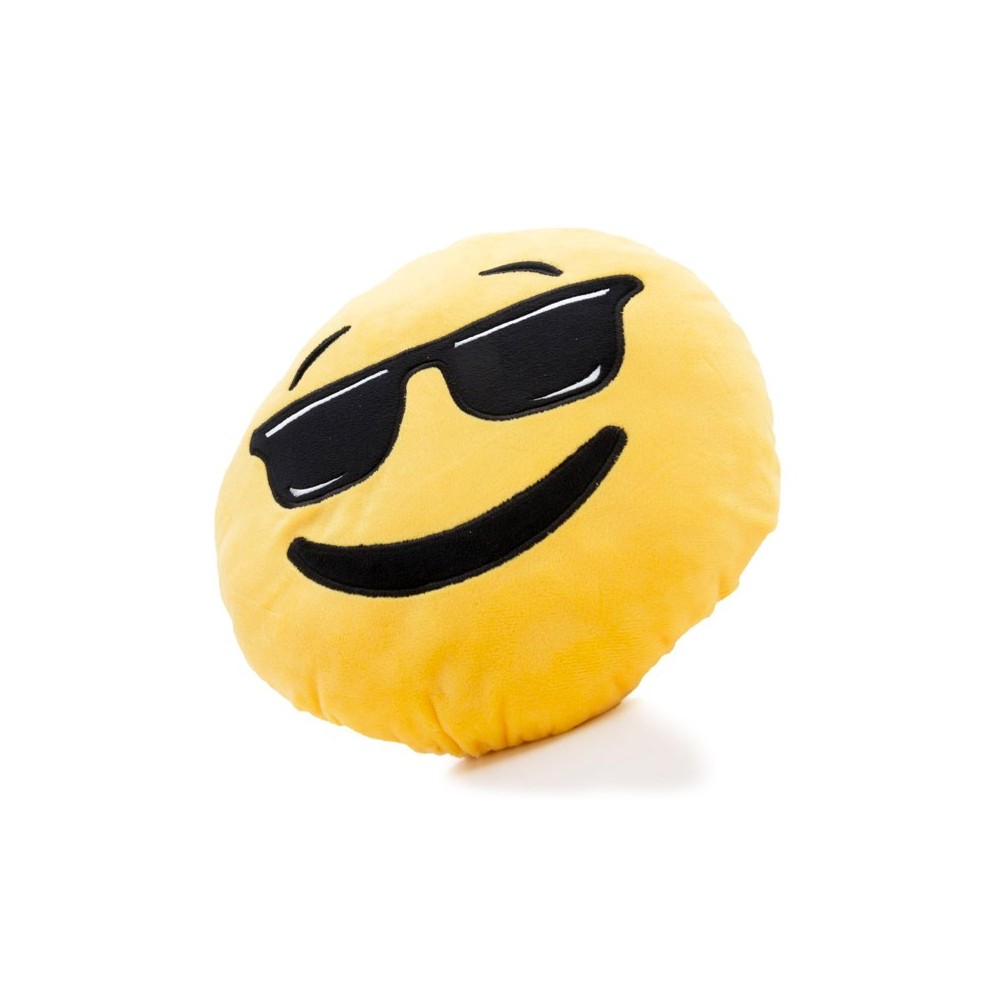 621042 Coussin décoratif émoticône motif tête...