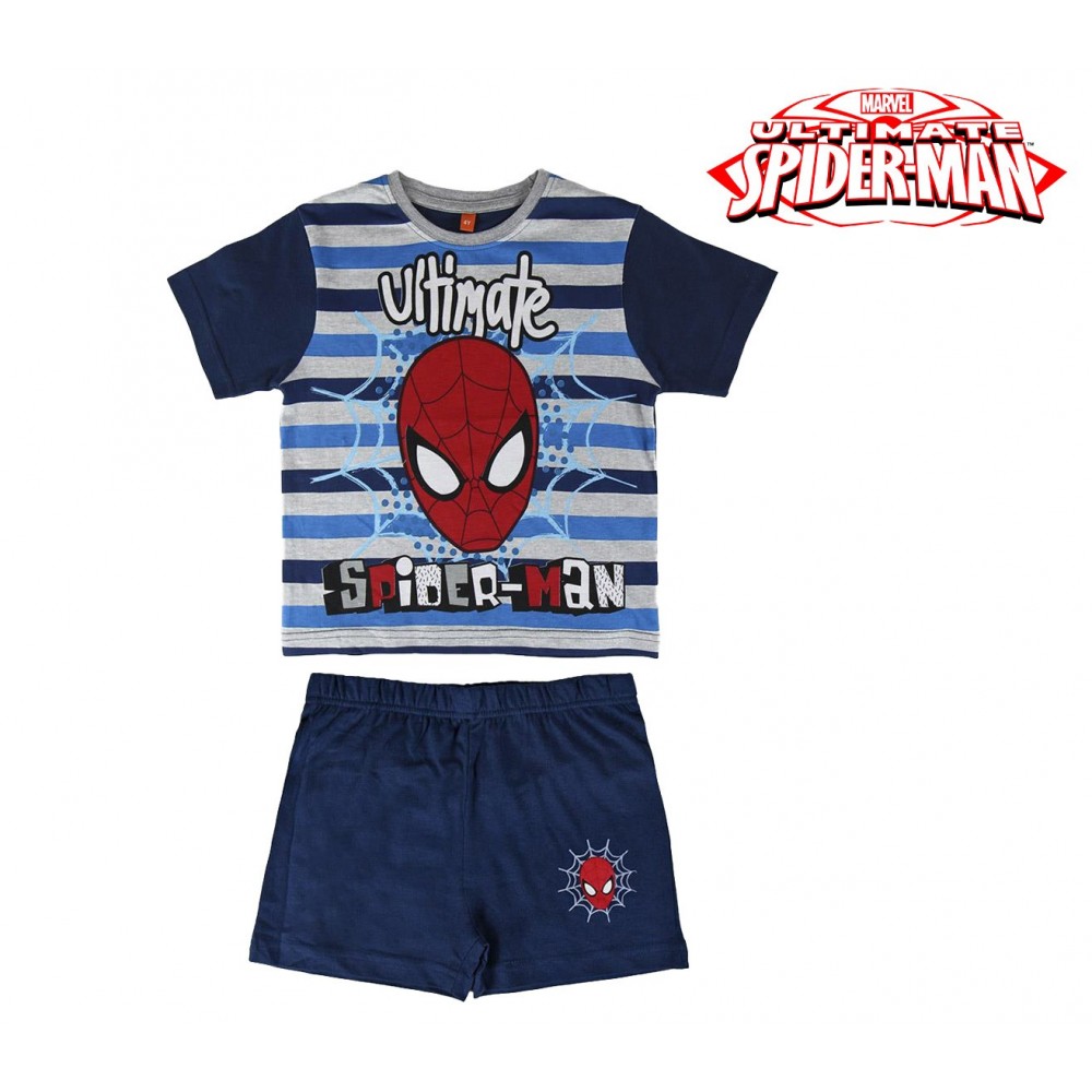 Pyjama d’été SPIDERMAN 22-1980 pour enfant en coton tailles du 3 au 7 ans