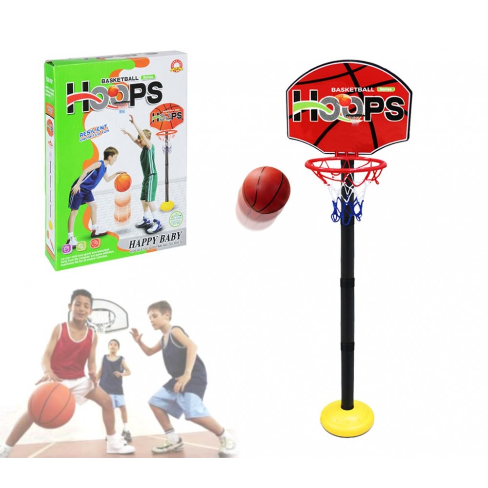 401269 Playset de basket-ball pour enfants panier réglable en hauteur et ballon