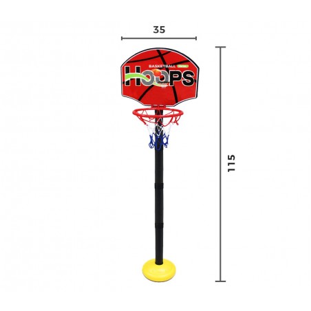 401269 Playset de basket-ball pour enfants panier réglable en hauteur et ballon
