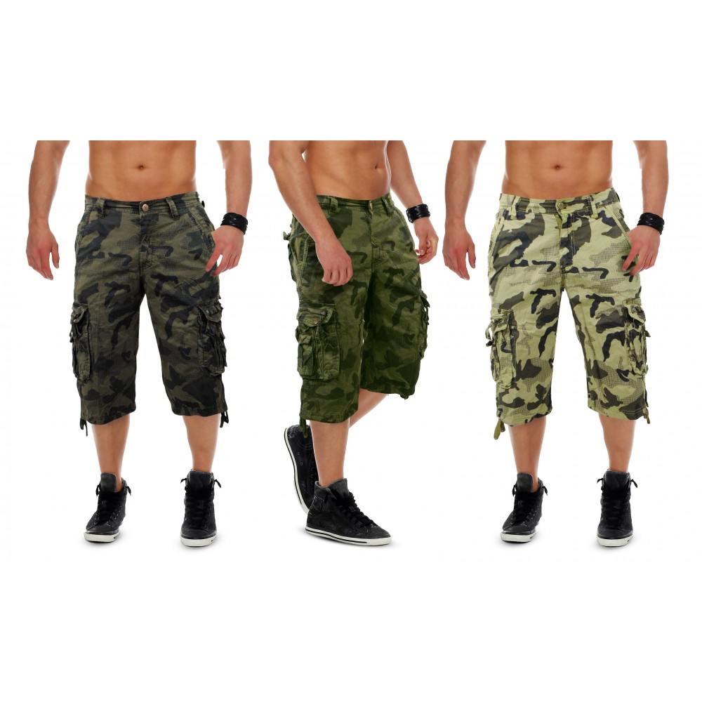 Bermuda pour homme1586 mod. Forex motif camouflage tailles du 44 au 54