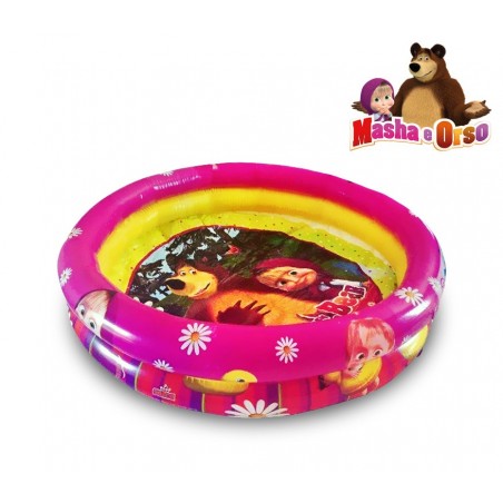 Piscine gonflable pour les enfants Masha et l’OURS deux anneaux 90cm de diamètre