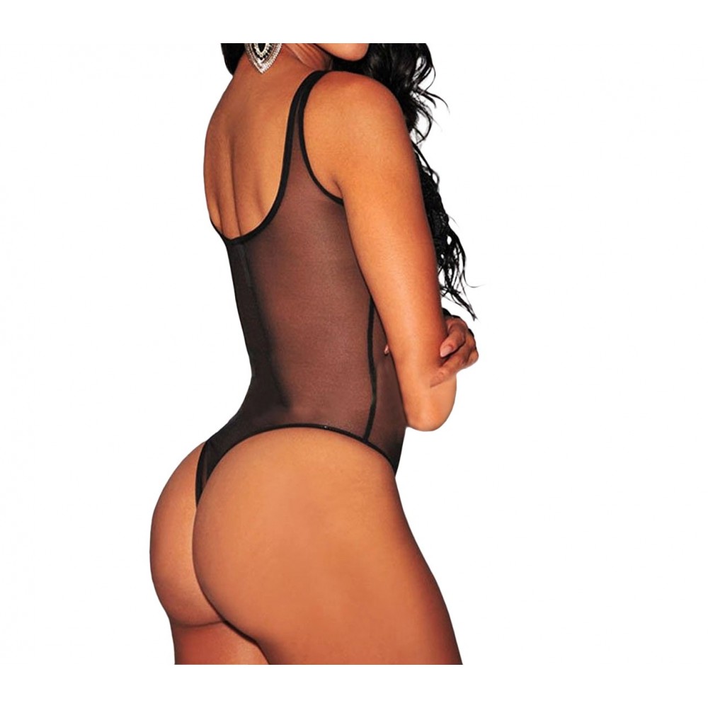 Body Noir effet Sexy modello Veronik avec la...